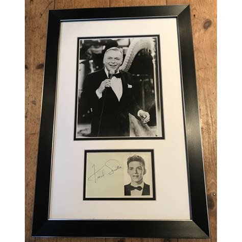 Frank Sinatra Signed Album Page Mounted & Framed Display 26804