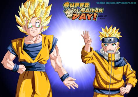 Goku e Naruto Super Saiyan Day by Adriano-Arts on DeviantArt