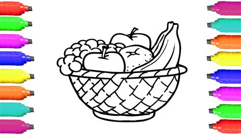 Fruit Basket Drawing at GetDrawings | Free download