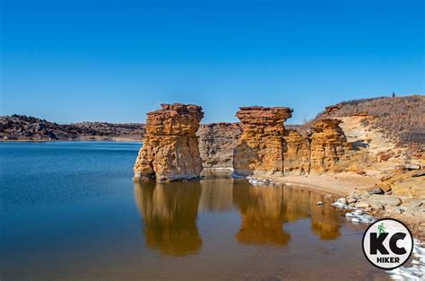 Central Kansas' Smoky Hills give way to the rugged cliffs of Wilson Lake - KC Hiker