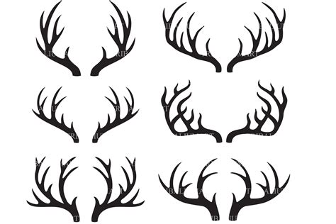 Deer Horns or Antlers Graphic by TribaliumArt · Creative Fabrica