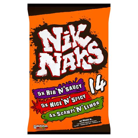 Nik Naks Assorted Pack 14 x 20g | Multipack Crisps | Iceland Foods