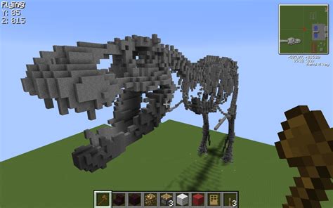 Minecraft Dino Skeleton