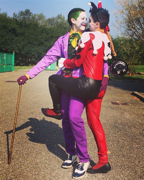 [Self] Harley Quinn and Joker (costumes entirely handmade by my ...