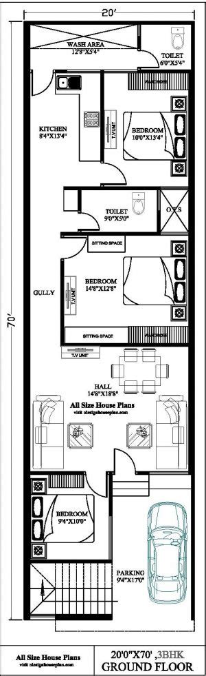 20 70 House Plan 3bhk 20x70 House Plan 20x70 House Design | Images and Photos finder