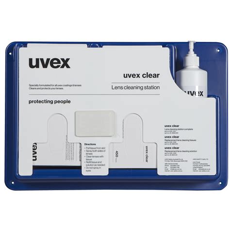 uvex clear lens cleaning station | Safety Glasses