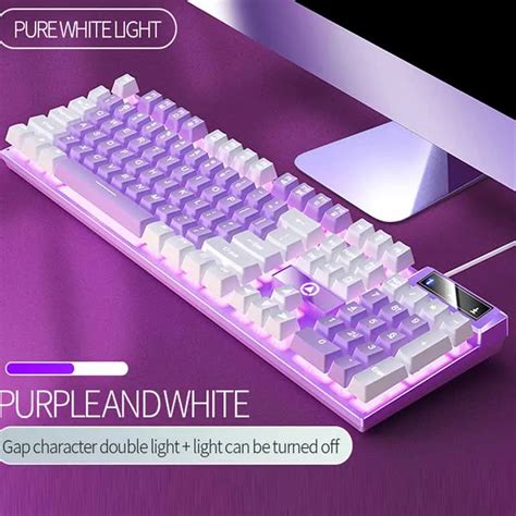 Gamer Keyboard Gaming NOT Mechanical Keyboard Membrane Keyboard 104 Keys With RGB/White Backlit ...