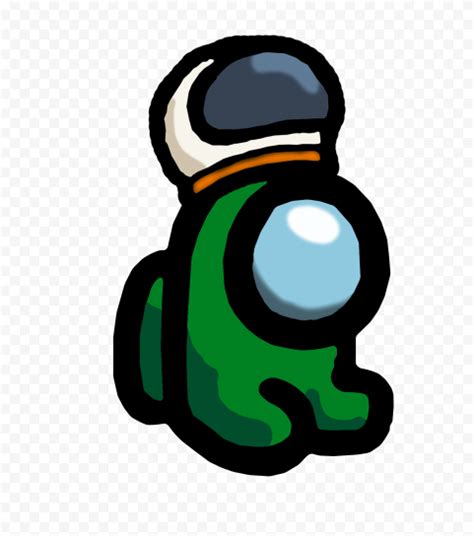 HD Green Among Us Mini Crewmate Character Baby Astronaut Helmet PNG ...