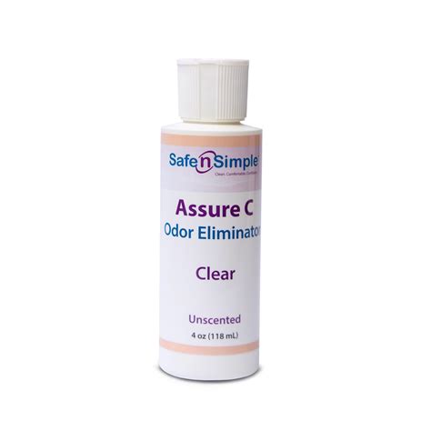 Buy Safe n' Simple Assure C - Lubricating Ostomy Pouch Deodorant - Colostomy Bag Odor Eliminator ...