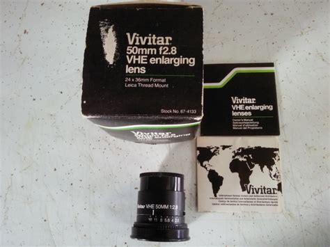 Vintage Vivitar Enlarging Lens Vivitar 50 Mm F2.8 VHE - Etsy