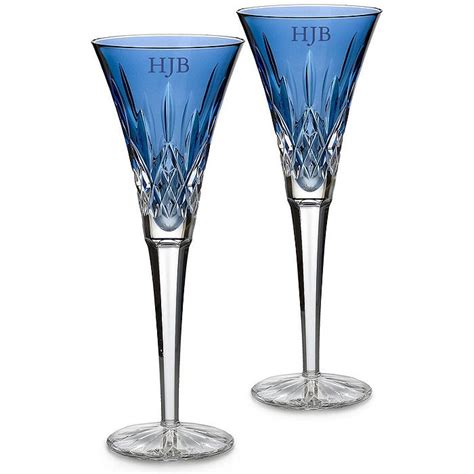 Waterford Crystal Lismore Sapphire Flutes http://paradiseinternetmall.net/ | Waterford crystal ...