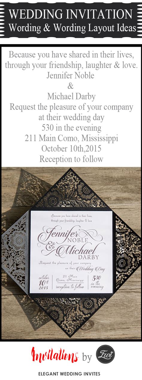 20 Popular Wedding Invitation Wording & DIY Templates Ideas - Elegantweddinginvites.com Blog