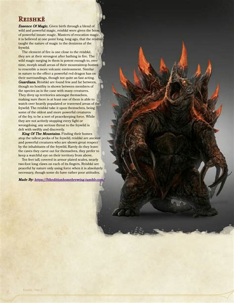 Dungeons & Dragons — Some more creatures to use in the feywild. Wanted... | Monster artwork ...