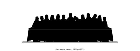 Jesus Twelve Disciples Table Last Supper Stock Vector (Royalty Free) 2429442333 | Shutterstock