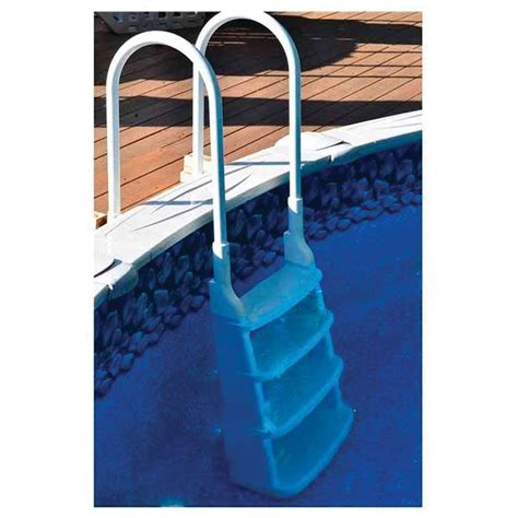 Snap-Lock Deck Ladder for Above-Ground Pools - White - Walmart.com | Pool ladder, Swimming pool ...