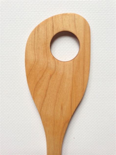 Wooden sauce spoon wooden cooking spoon by PEIWoodenSpoonSewing