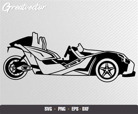 Polaris Slingshot sideview l EPS SVG PNG Dxf l Vector | Etsy