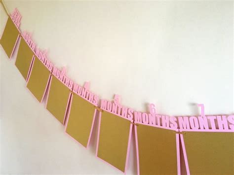 First Birthday Photo Banner 1st Birthday Banner First Year - Etsy