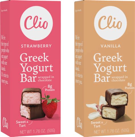 Clio Snacks | Clio Greek Yogurt Bars Wrapped in Chocolate Quick Recipes Snacks, Yummy Snacks ...