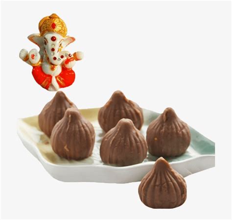 Ghasitaram Chocolate Mawa Modak With Free Ganesha Idol - Modak Images With Ganpati Transparent ...