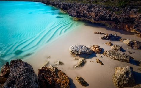 nature, Landscape, Beach, Sand, Rock, Turquoise, Water, Sea Wallpapers ...