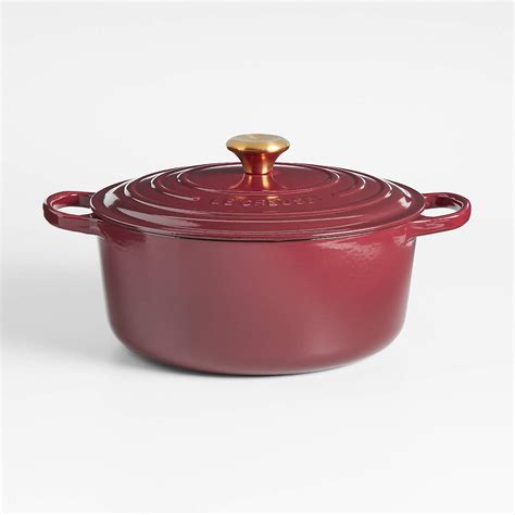 Le Creuset Classic 6.75-Qt. Rhône Enameled Cast Iron Oval Dutch Oven + Reviews | Crate & Barrel