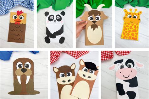 56 Easy & Fun Paper Bag Puppets [With Templates!]