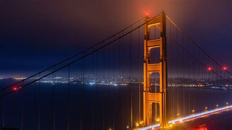 Golden Gate Bridge at Night · Free Stock Photo