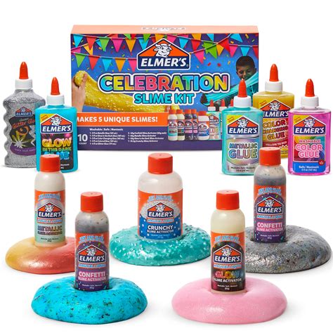 Mua Elmer's Celebration Slime Kit | Slime Supplies Include Assorted Magical Liquid Slime ...