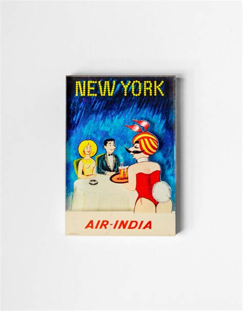 Air-India Playing Card Magnet - Poster House