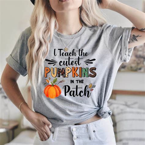 Fall Teacher Shirts Halloween Teacher Shirt Pumpkin Teacher - Etsy