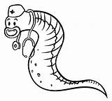 Monster Leech Coloring Page  Free Printable Pages For Kids sketch template