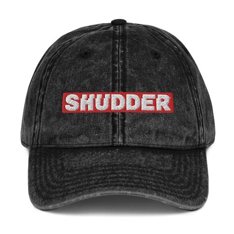 Shudder Logo Embroidered Vintage Hat