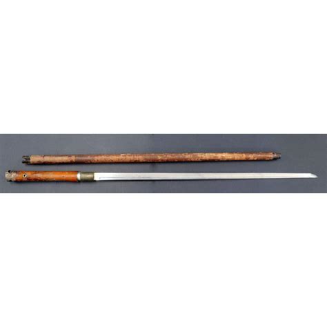 Bid Now: Japanese Shikomizue Cane Sword. - Invalid date EST