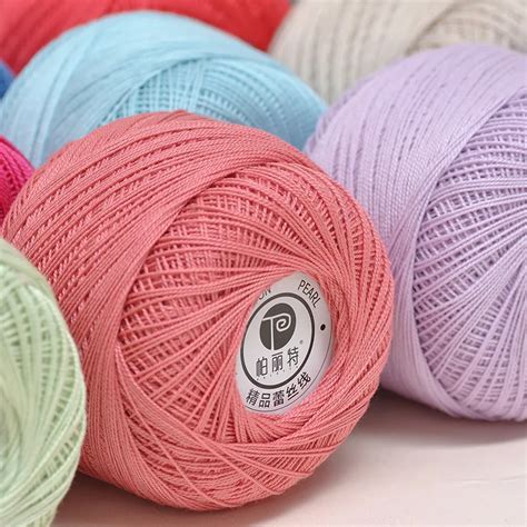 Wholesale 100% Cotton Mercerized Thread Yarn 6 S/2 Lace Thread Hand Knitting Crochet for Sweater ...