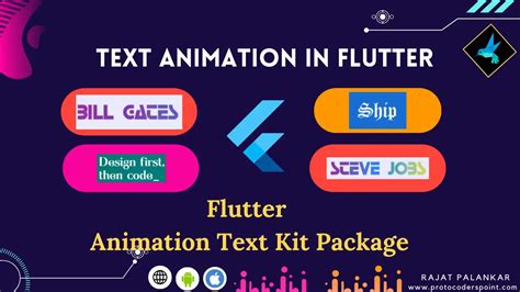 Text animation in flutter - Animated Text Kit package library