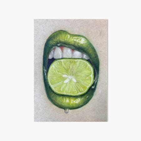 "Lime Lips" Art Board Print for Sale by Kayart4life | Redbubble