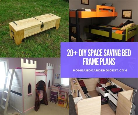 20+ Amazing DIY Space Saving Bed Frame Ideas & Plans For 2021