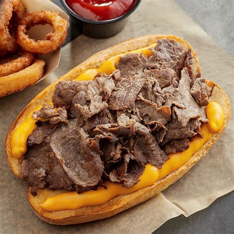 Original Philly Cheesesteak Co. 8 oz. Beef Sirloin Sandwich Steaks - 20/Case