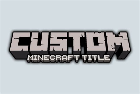 Custom Minecraft Logo Maker