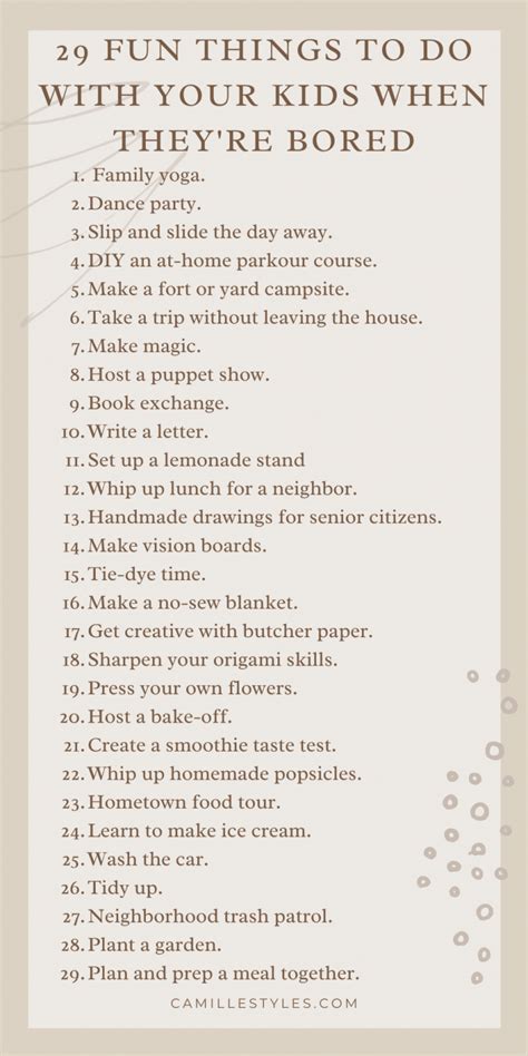 29 Things to Do With Kids When Bored (That Aren't on a Screen)