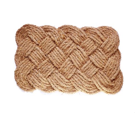 Brown Coir Rope Mat ( Lovers Knot Mat ) Hand Made, Packaging Type ...