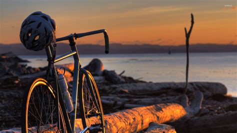 Bicycle in the sunset wallpaper - Photography wallpapers - #22832