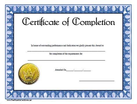 Class Completion Certificate Template – Best Templates Ideas