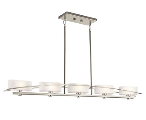 Chandelier Linear 5Lt Halogen NI - Kichler Lighting - pendant, ceiling, landscape light fixtures ...