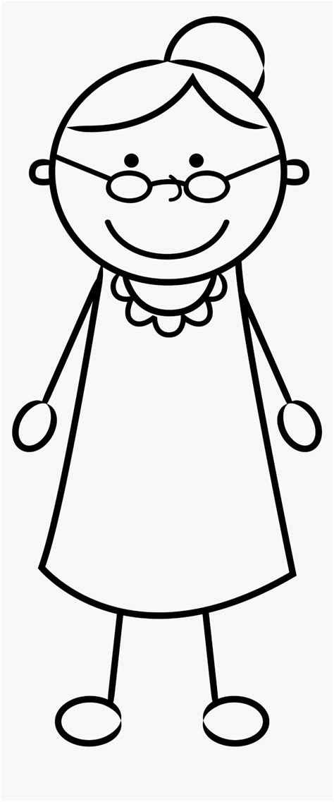 #freetoedit #stickman #grandma #female #elder Clipart - Grandma Clipart ...