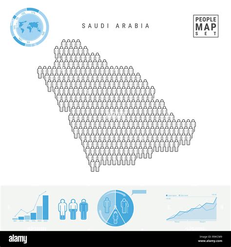 Saudi Arabia People Icon Map. People Crowd in the Shape of a Map of Saudi Arabia. Stylized ...