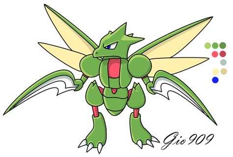 Scyther Shiny by Giovanni909 on DeviantArt