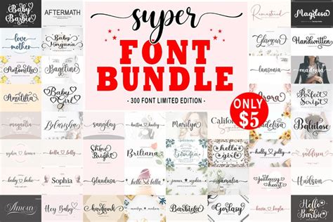 Super Big - Collection Font Bundle (2843159)