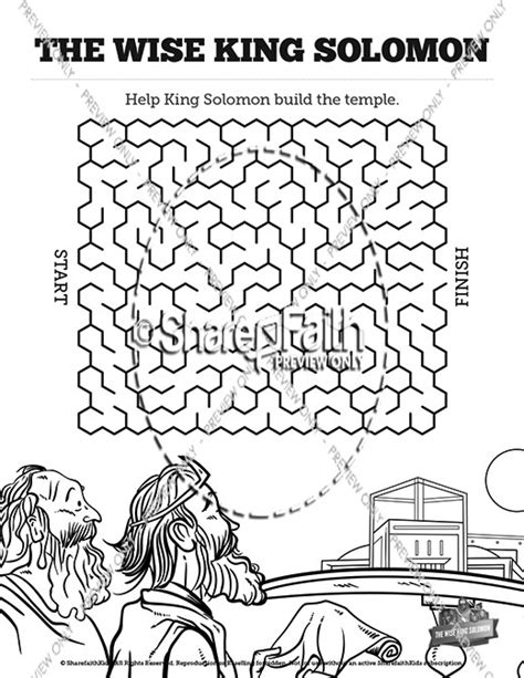 The Wisdom Of Solomon Bible Mazes | Clover Media